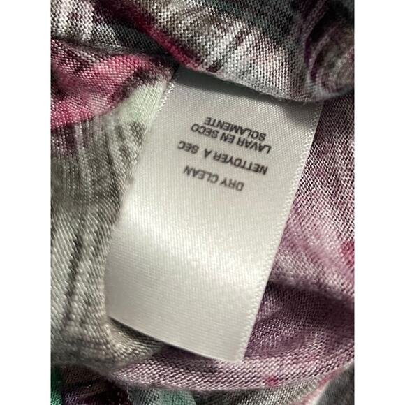 Small Ella Moss Cold Shoulder Flutter Sleeve Patterened Womens Top - Picture 12 of 13